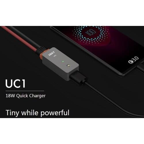 FATJAY ISDT UC1 Mobile phone charger QC3 18w usb external field charging input 2-6s lithium battery
