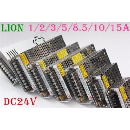 DC24V Switch Power Supply 24/48/72/120/204/240/360W 1/2/3/5/8.5/10/15A Led Strips StringsTabe Rope Ribbon 24V Led Power Adapter