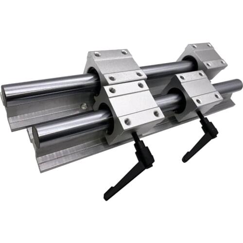 2set 10mm Linear Rail 2pcs SBR10*200/300/450mm +4pcs SBR10UU Linear Guide Linear Motion Ball Bearing Blocks For CNC Linear Shaft