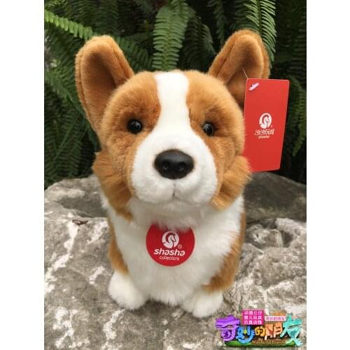 Cute Corgis Dog Simulation Soft Stuffed Animals Plush Toys Doll Children Birthday Gift 25CM