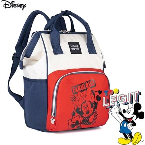 Disney Fashion Diaper Backpack Large Capacity Outdoor Baby Mothers Bag For Travel Maternity Bag Multi-Function Factory Sale