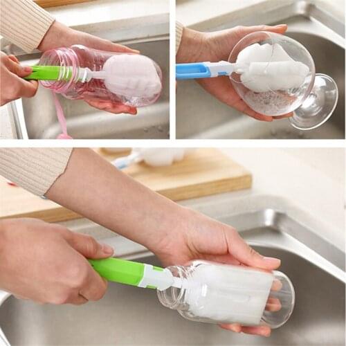 Soft Sponge Cup Brush Kitchen Cleaning Tool Bottle Coffee Tea Glass Cup Mug Cleaning Brushes kitchen accessories Random Color
