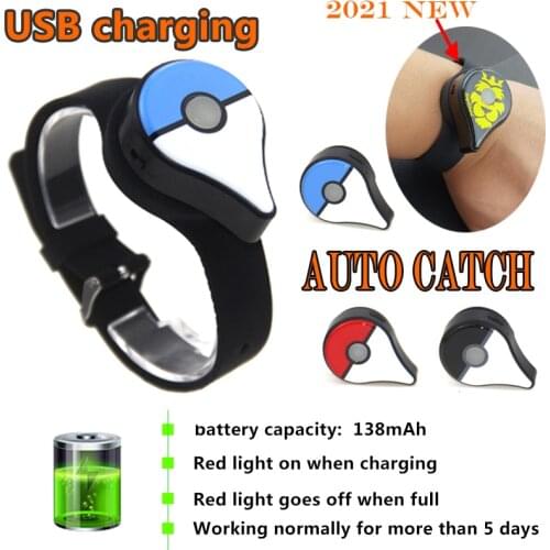 2021 NEW Auto Catch Smart Bracelet For Pokemon Go Plus Game Auxiliary Equipment Fantasy Figurines For Kids Christmas Gift