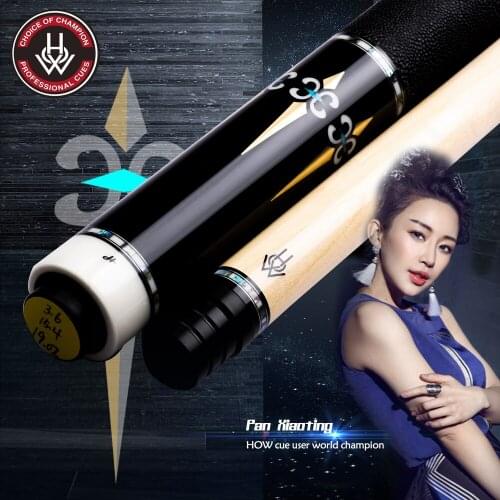 HOW Official Store Original HOW H-295 Pool Cue Handmade Billiard Cue Genuine Black 8 Cue National Professional Athlete Use China