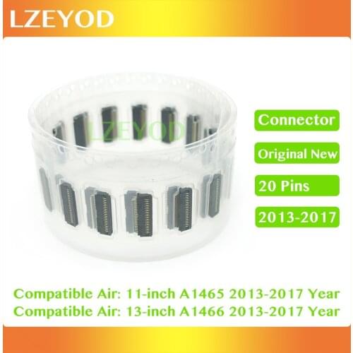 Original New For Macbook Air A1466 A1465 2013-2017 J4800 IPD Trackpad FPC Connector 20PINS on Mainboard and Trackpad