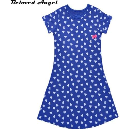 New 2019 European Style Baby Girls Dress Summer 100%Cotton Casual Dresses Vestido Infantil Childrens Clothing Party Wear 1-13T