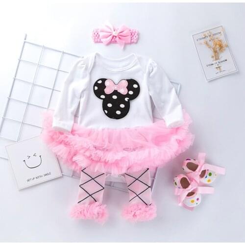 YK&Loving TuTu Dress Fashion Baby Set Newborn Clothes Baby Girl Spring Autumn Clothing Cute Princess Style Casual Baby Suit