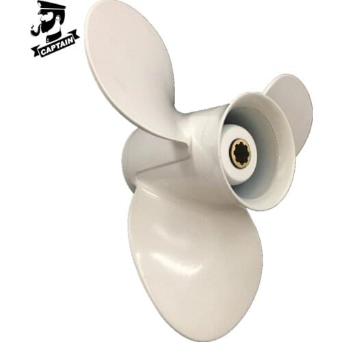 Captain Propeller 9 1/4x11 Fit Yamaha Outboard Engines 9.9 HP F9.9 15HP F15C F15 F20 Aluminum 8 Tooth Spline RH 63V-45943-00-EL
