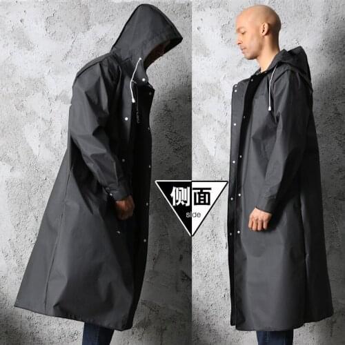 Adult Raincoat Jacket Protective Fashion men and women Hiking Fishing Transparent Thick Poncho Rain Gear