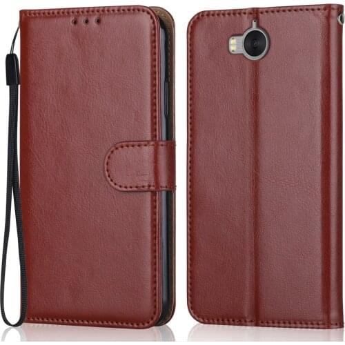 Folio Luxury Leather Case for On On Huawei Y5 2017 MYA-L03, MYA-L23, MYA-L02, MYA-L22 Wallet Stand Flip Case Phone Bag