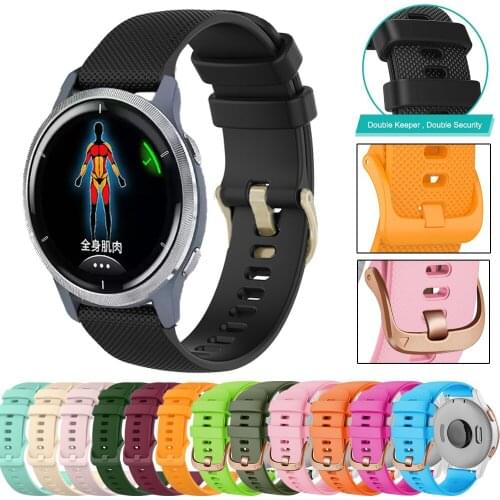 Classic Replacement Wristbands For Garmin Vivoactive 3/HR/Venu/2/2S/SQ 18/20/22mm Silicone Watch Band Strap Forerunner 645 245