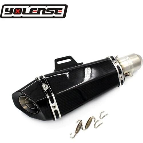 For Kawasaki Z900 17-18 Universal 51MM Exhaust Muffler Motorcycle Laser Marking With DB killer Beffler Carbon Fiber Accessories