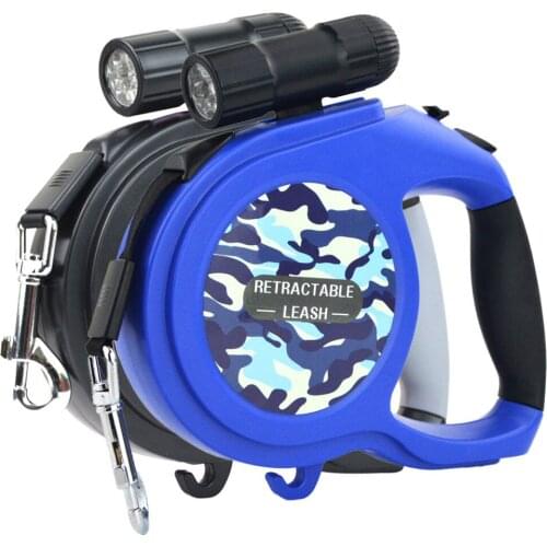 5M 8M Dog Leash Retractable Pet Dog Leash with LED Light for Big and Medium Dog Extending Leash 20kg 50kg