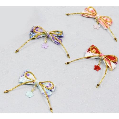2pcs Handwork Bowknot Hair Clip Japanese Style Hairpin Headdress Lolita Hair Accessories Daily Decor Women Girl Gift