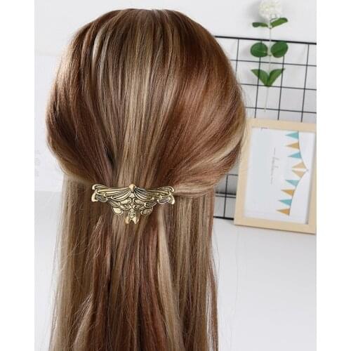 Nordic Celtics Knots Barrettes Crown Vintage Metal Viking Hairpin Hair Dragons Slide Hair Clip Women Hair Jewelry Accessorie