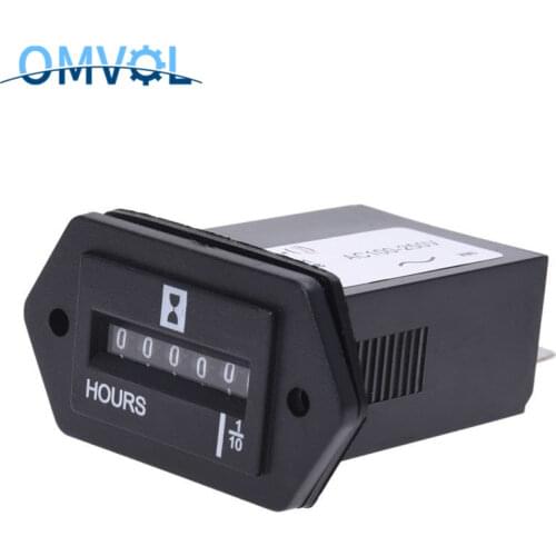 1PC AC100-250V DC10-80V Electromechanical Hour Meter Counter