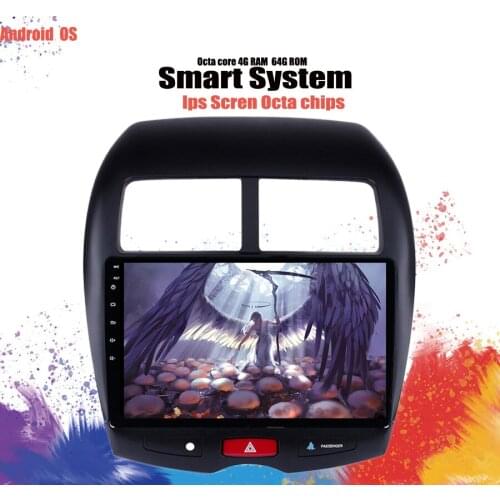 10" 6+128G 2.5D IPS Android 10.0 Car DVD Multimedia Player GPS for Mitsubishi ASX 2010 - 2014-2016 radio LTE stereo navigation