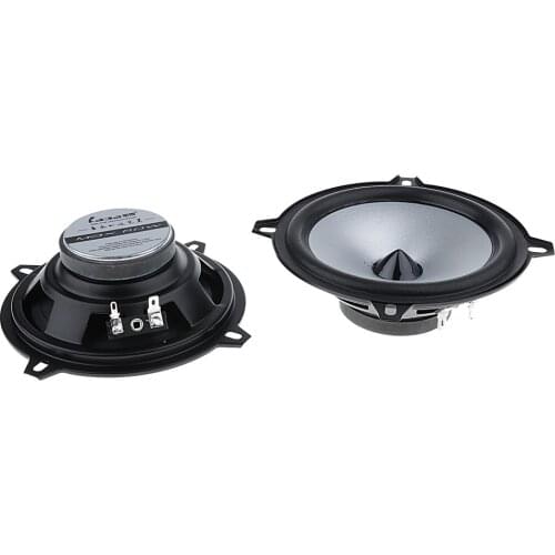 2X Car 5 inch 4Ω 50W Full Range Audio Speaker Stereo Woofer Loudspeaker Horn