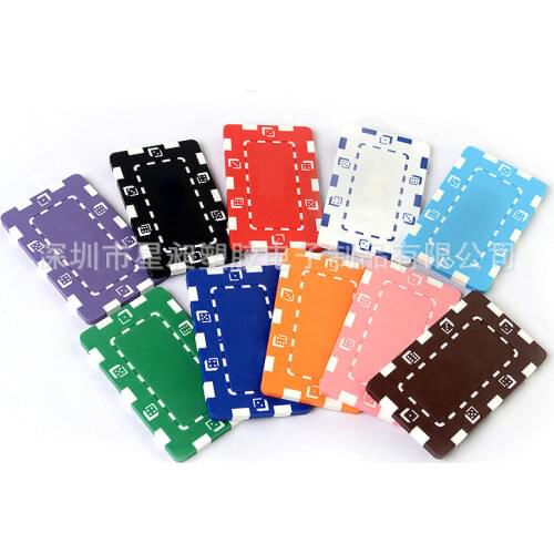10Pcs 10 colors rectangle no-par ABS poker poker chips Buy iron