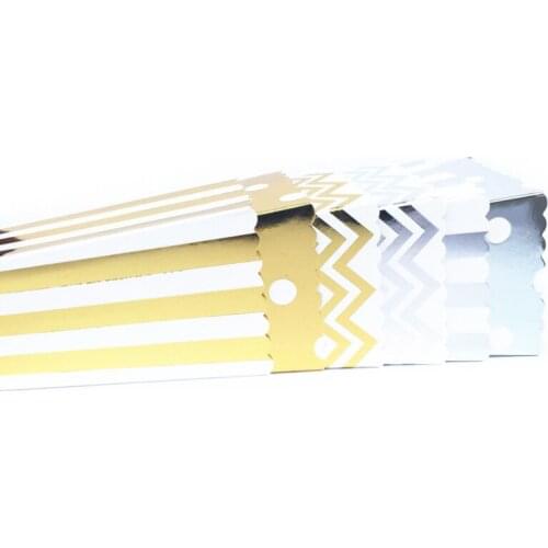 6pcs New Wedding Birthday Movie Party Tableware Gold/Silver Stiff Paper Party Popcorn Box Pop Corn Candy/Sanck Favor Bags Gift