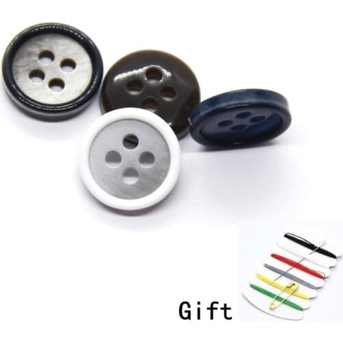 9/10/11mm Gradient Resin Shirt Buttons For Clothing Mens Women Knitwear Decorative Handmade DIY Accessories Wholesale