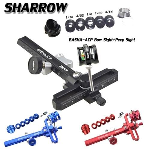 Achery BASHA-ACP 4x/6x/8x Bow Sight Size B/C/D Peep Sight Compound Bow Outdoor Hunting Shooting Bow And Arrow Accessroies