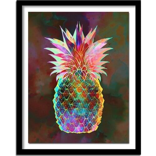 Diamond Painting Cross Stitch Pineapple Painting 5D DIY Full Square Diamond Embroidery Scenery Bead work Hobby Gift