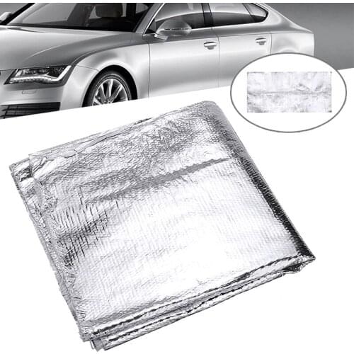 1 Roll 100cm*50cm Aluminium Foil Motorcycle Exhaust Wrap Pipe Refit Thermal Insulation Exhaust Heat Wrap Heat-Resistant Shield
