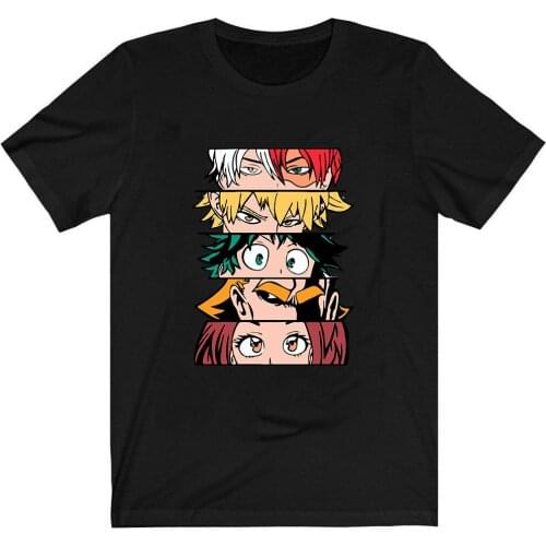 Anime My Hero Academia T-Shirt Boku No Hero Academia Eyes Clothes Tops Tees Camiseta Camiseta