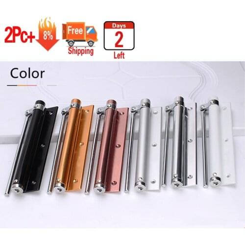 Automatic Door Self-Closing Hinge Mute Easy To Rebound No Slotting Punching Free Door Closer Invisible Punch-free Closure Home