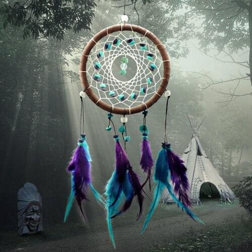 Turquoise Dreamcatcher Handmade Car Accessories Crafts Pendant New House Creative Graduation Gift Intercept the nightmare