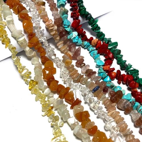Wholesale 2PCS Natural Irregular Stone Beads Agates Crystal Malachites Amethysts For Jewelry Making DIY Bracelet Necklace 5-8MM