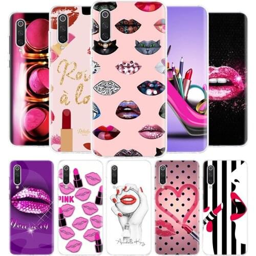Makeup Lover Lipstick Cover Phone Case for Xiaomi Redmi Note 9S 10 9 8 8T 7 6 5 6A 7A 8A 9A 9C S2 Pro K20 K30 5A 4X Coque