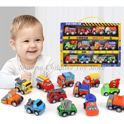 Childrens Toy Car Model Portable Box Palm Treasure Mini Plastic Toy Car Boy Toys Gift Diecasts Education Toy for Children