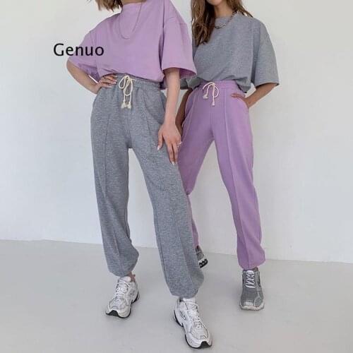 Heeatal Trousers Joggers Women Sweatpants E Girl Aesthetic Solid Color Black Pants Jogers Woman Joggers Sweatpants Women Pants