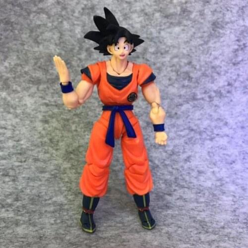DBZ Anime Figures Young Black-Haired Son Goku Movable Model 15cm PVC Boxed Toys