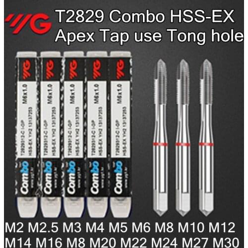 M1.6 M2 M2.5 M3 M4 M5 M6 M8 M10 M12 M14 M16 M`8 M20 M22 M24 M27 M30 100% Korea YG-1 T2829 Combo HSS-EX Apex Tap