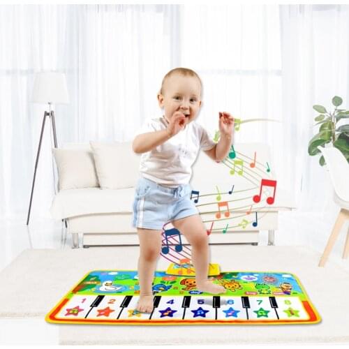 71x28cm Baby Musical Carpet Music Mat Funny Animal Voice Singing Playing Music Piano Early Educational Learning Toys for Kids