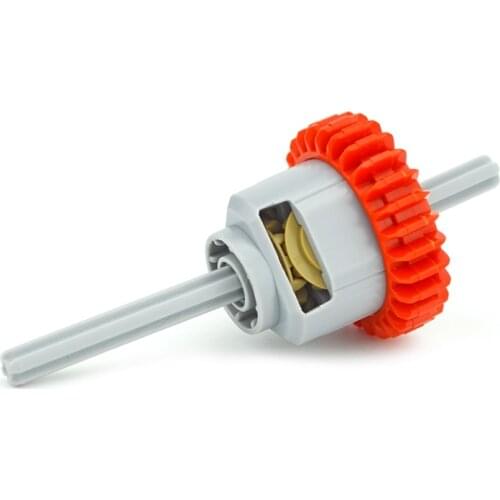 MOC Technical Parts Differential Gear-28 Teeth with Round Axle Hole Differential Gear House 65414+65413 DIY Building Block Brick