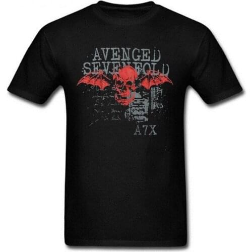 Youth beach surfing topshirts Men T-shirt Avenged Sevenfold Mens Tshirt gyms Workout Male t shirt A7X skull Sketchy printed Tee