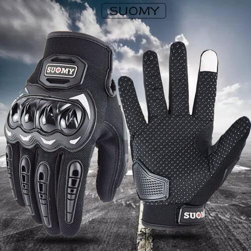 SUOMY Motorcycle Gloves Full Finger Screen Touch Gloves Outdoor Sport Riding Motorbike Racing Cycling Gloves Protective Gear MX