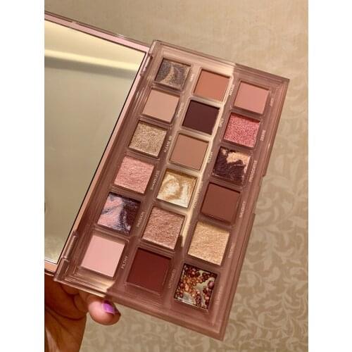 New 18 Colors Nude Glitter Eyeshadow Matte Shimmer Palette Long Lasting Waterproof Mineral Powder Eye Shadow Makeup Cosmetic Kit