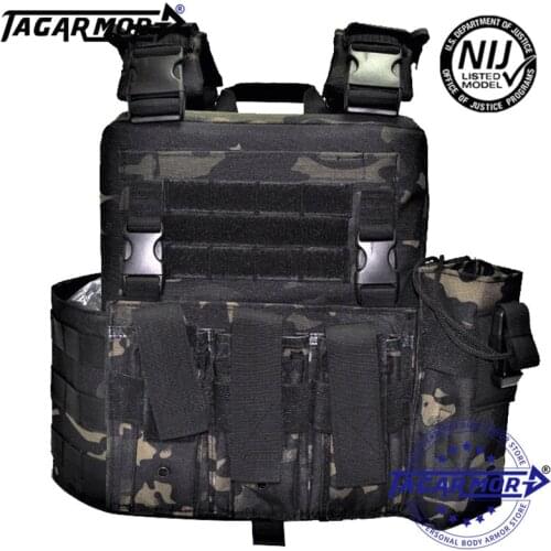 Tagarmor NIJ IIIA Tactical Molle Vest Military Army Combat Trainig Military Police Bulletproof Tactical Vest