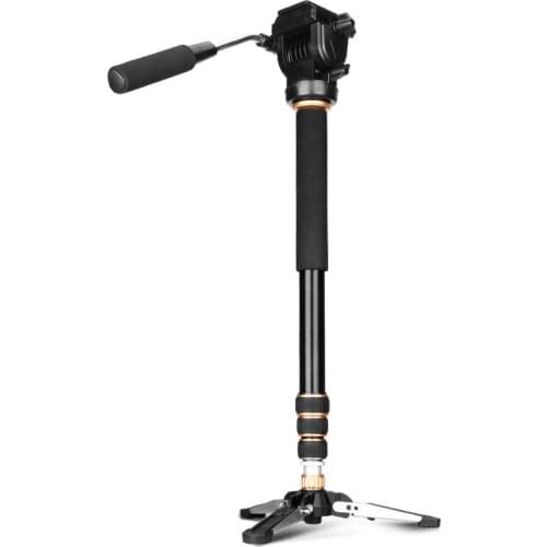 Q-168S Hydraulic Video Monopod SLR Camera Bracket PTZ DV Support Foot Monopod