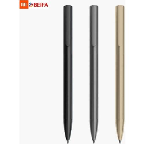 Fizz Metal Sign Pen 0.5MM Black Gel Ink Pen For Office Meeting Business For School Stationery Pen/ KACO Gel Ink Refills