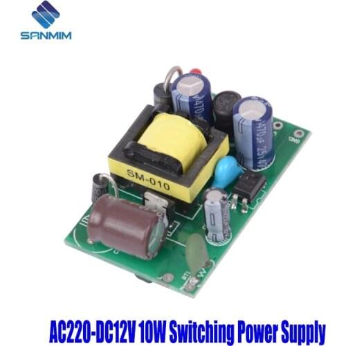 SANMIN AC220V-DC12V 0.8A 10W Power supply Isolated switch power supply module 220 to 12v bare boardPLH12A12V