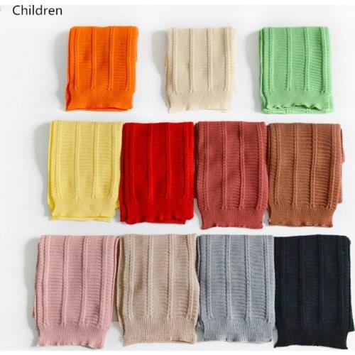 2019 Fashion Kids Scarf Winter Warm Solid Baby Boys Girls Scarf Soft Woolen Yarn Knitted Scarf Children Stretch Neck Ring шарф