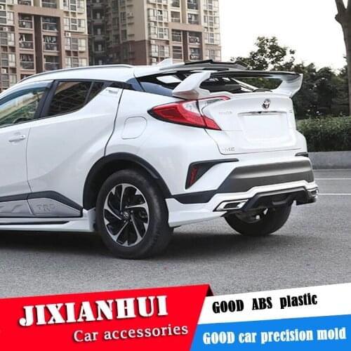 For Toyota CHR ROOF Spoiler 2018-2019 CHR C-HR Spoiler FD2 ABS plastic Material Car Rear Wing Color Rear Spoiler