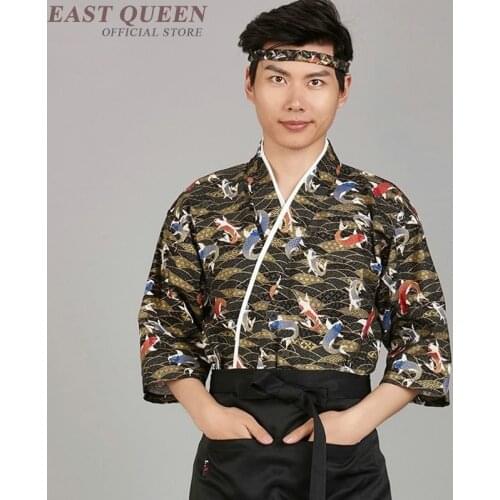 Sushi costume sushi chef uniform accessories Japanese restaurant uniforms chef jackt clothes waiter catering clothing DD1130