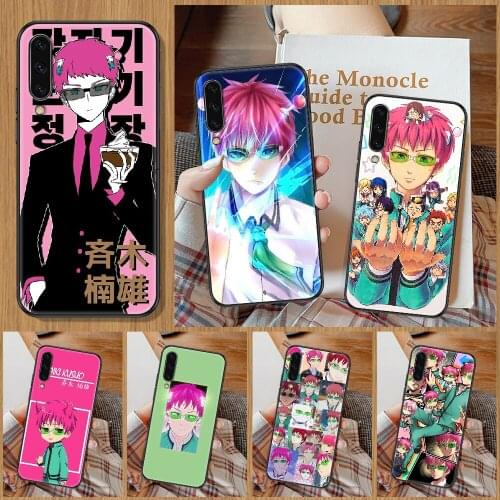 Saiki K Saiki Kusuo Phone Case For Samsung Galaxy A 10 12 20E 21S 30 32 40 50 51 52 70 71 72 5 6 7 2016 2018 black tpu